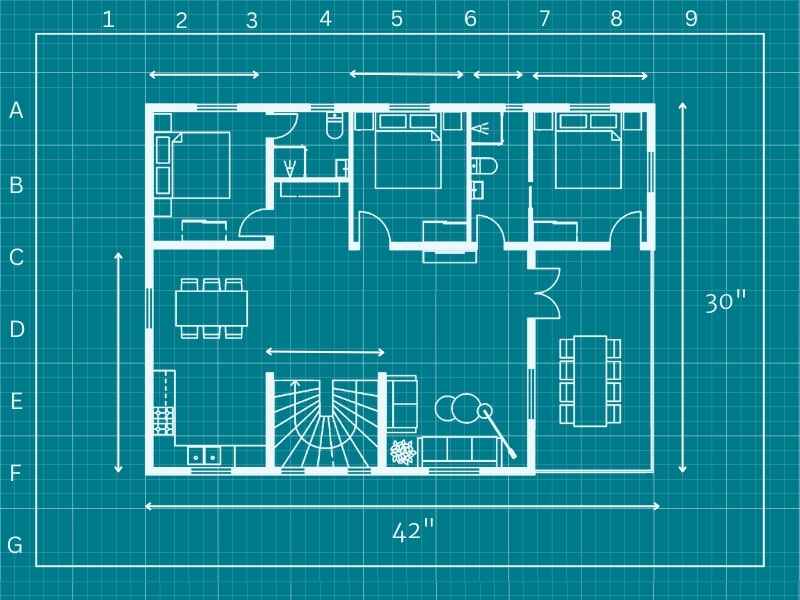 A blueprint is to a building what the experimental design is to the data. [Source](https://www.roomsketcher.com/blog/how-to-draw-a-blueprint/)